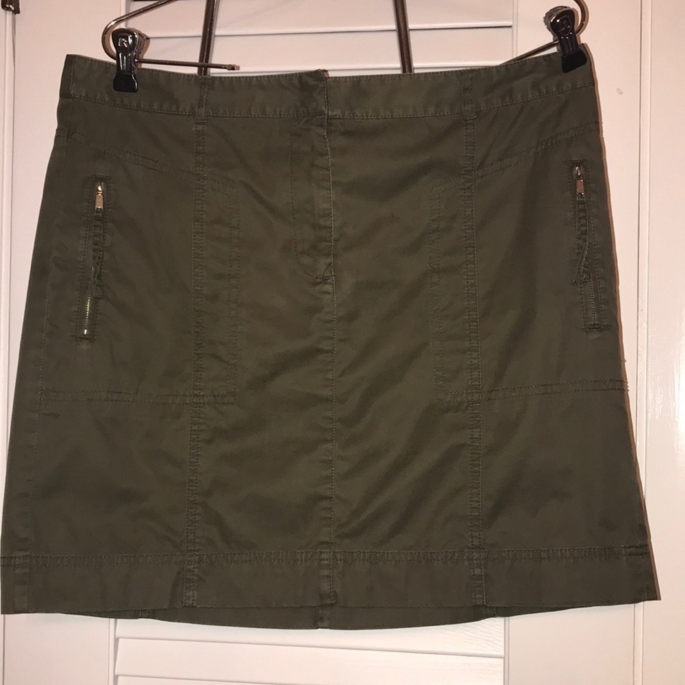 LOFT Army Green Mini Skirt​​​